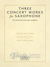 Three Concert Works for Saxophone